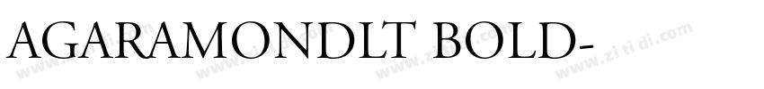 AGaramondLT Bold字体转换